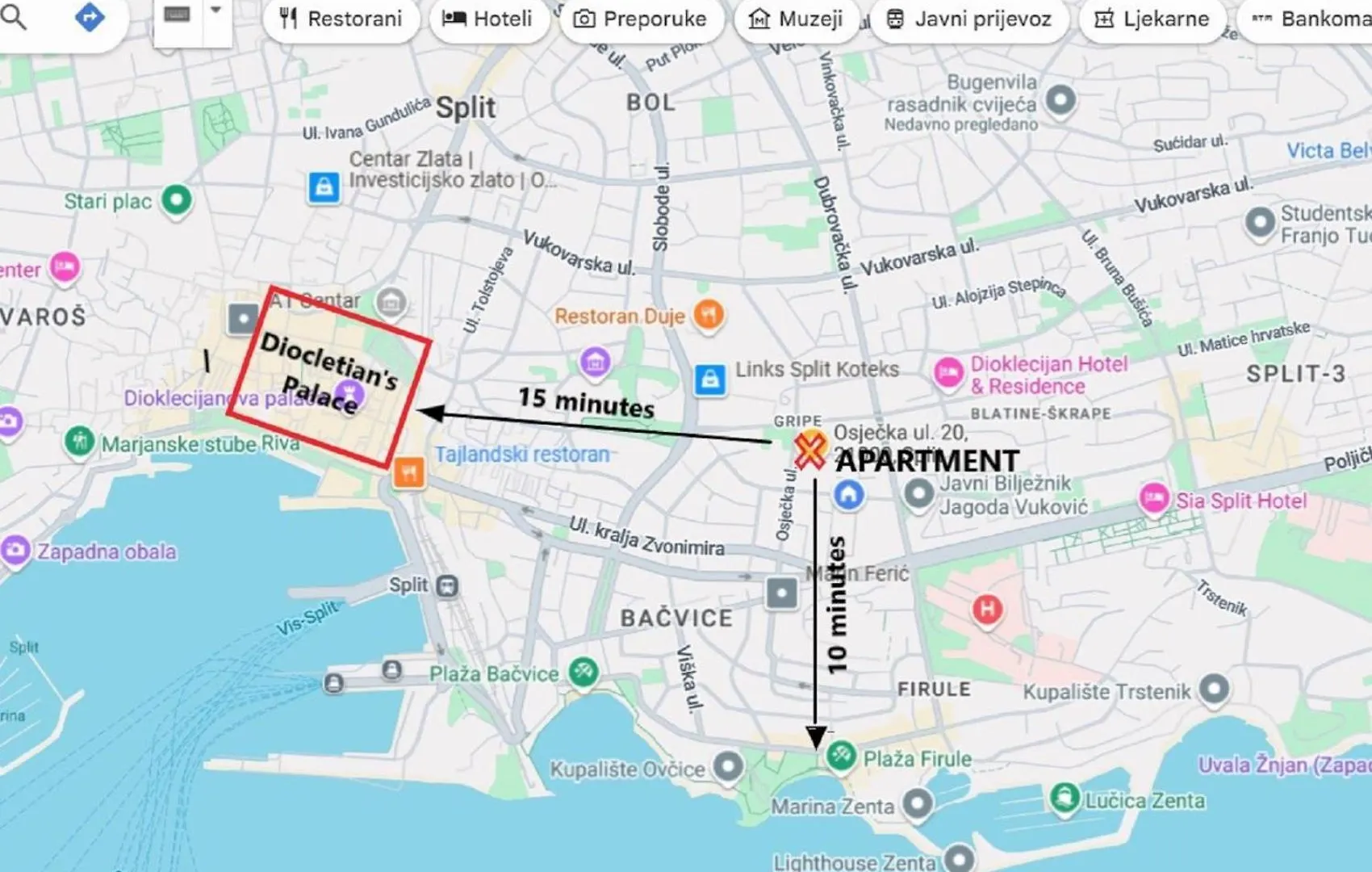 Two Rooms Apartment Spalatina Split Croatia